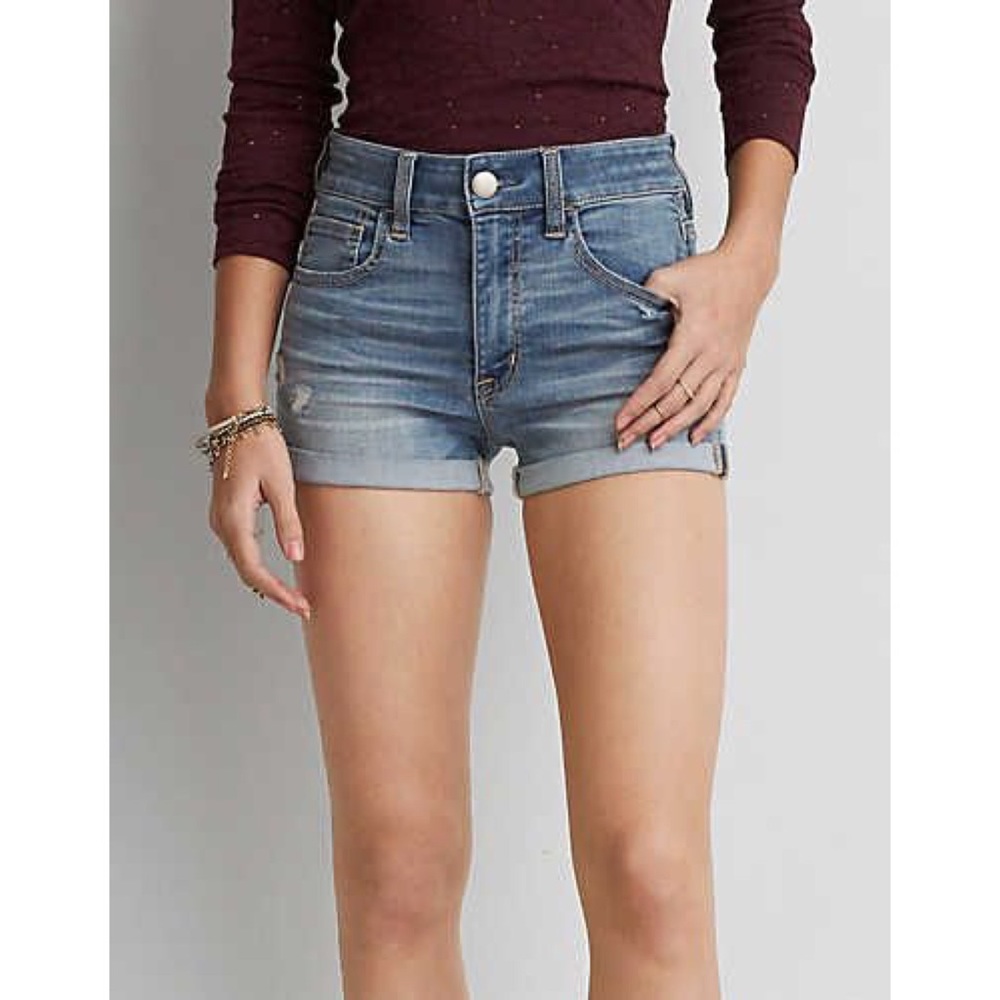 American Eagle Hi-Rise Denim Shorts